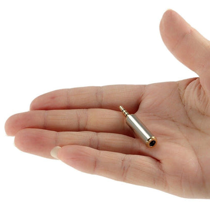 2.5mm Male to 3.5mm Female Stereo Mic Audio Headphone Adapter Converter
