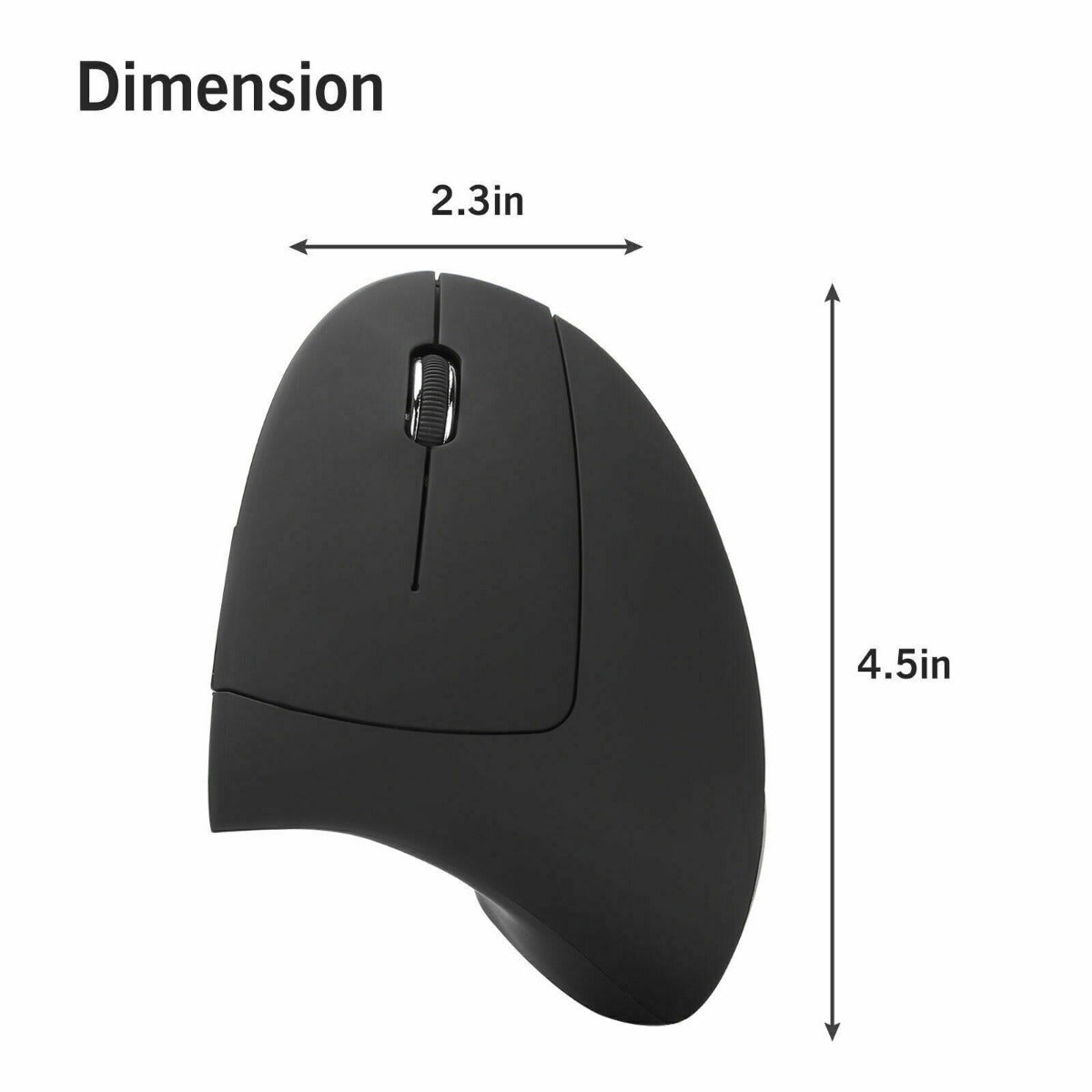 Ergonomic Vertical Wireless Mouse