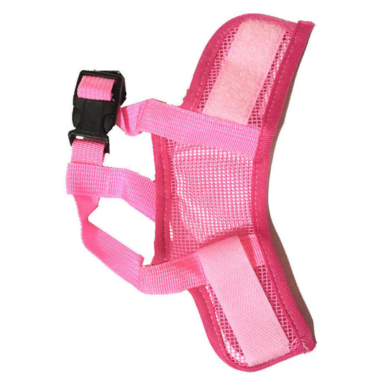 Dog Mask Mouth Muzzle -Pink-XL