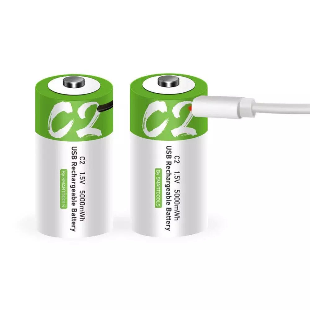 C - Size 1.5V RECHARGEABLE BATTERY 5000 mwh