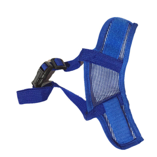 Dog Mask Mouth Muzzle -Blue-XL