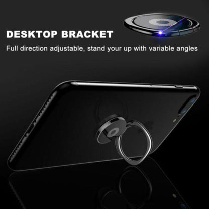 Hand Ring Car Mount Phone Holder Stand-Black