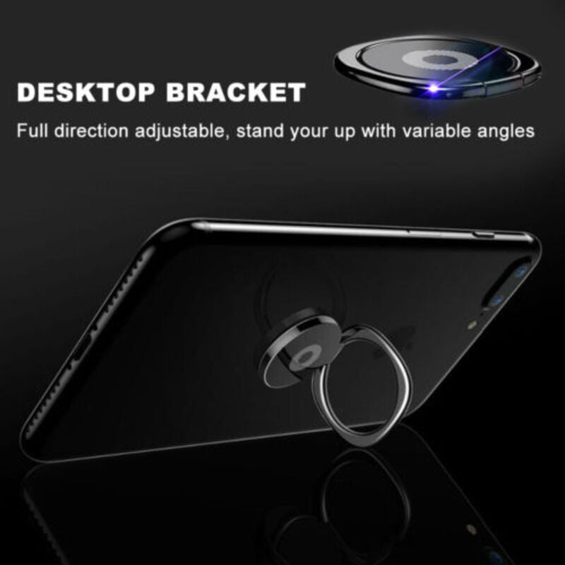 Hand Ring Car Mount Phone Holder Stand-Rose Gold