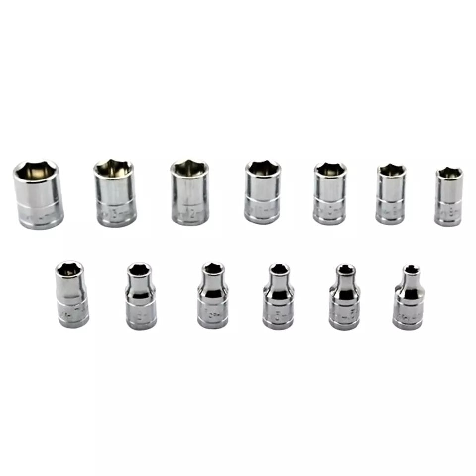 46pcs 1/4 Ratchet Wrench Combination Package Socket Tool Set Auto Car Repairing