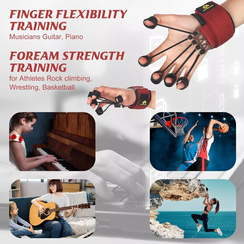 Finger Strengthener Resistance Band for Men and Women