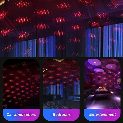 USB Car Star Night Light