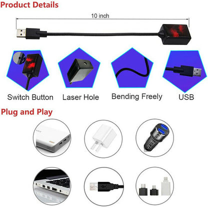 USB Car Star Night Light