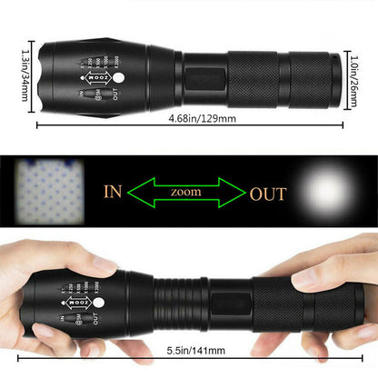 T6 Tactical Military LED Flashlight