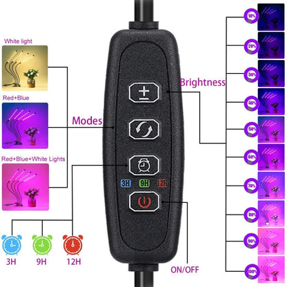 4 Heads Plant Grow LED Light