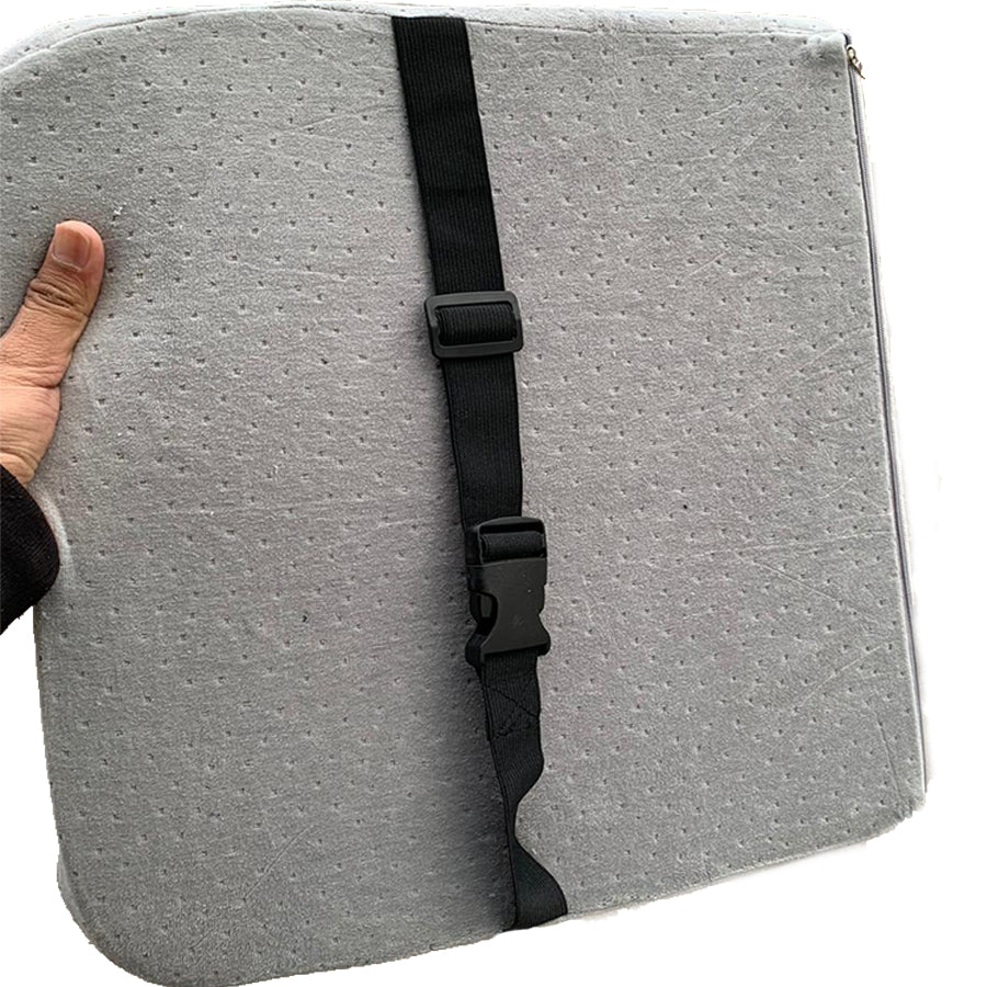 Memory Foam Lumber Seat Cushion Grey