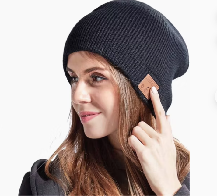 Wireless BT Earmuffs Woolen Hat