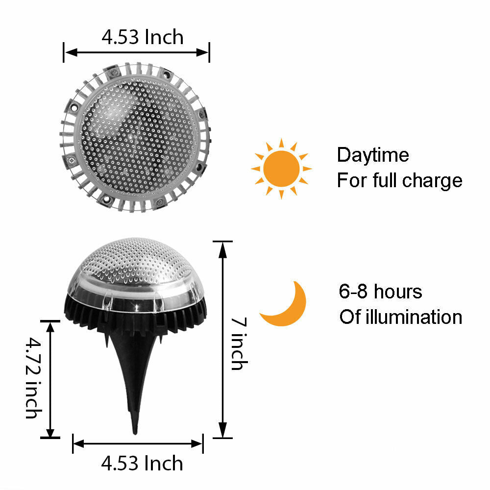 8 LED Solar Lights Garden