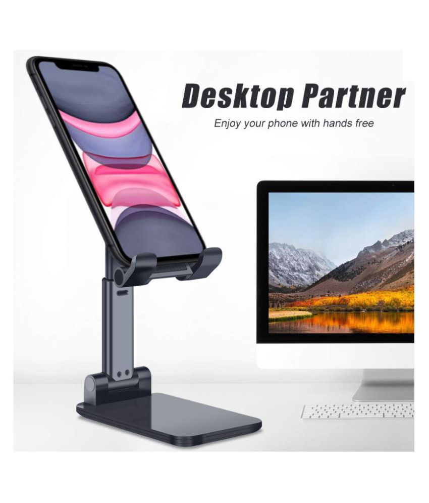 Desktop Mobile Stand Black
