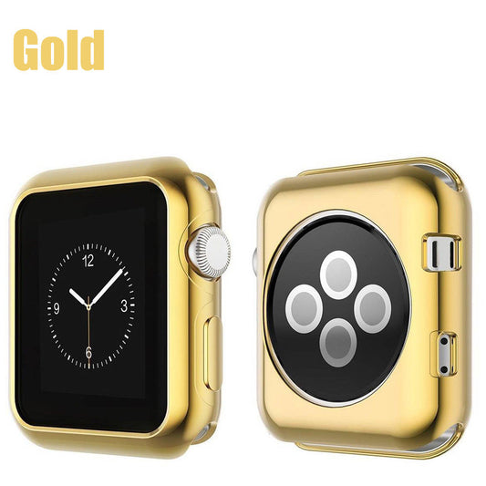 TPU Case For Smart Watch (Compatible) 38MM/42MM-Gold-38mm