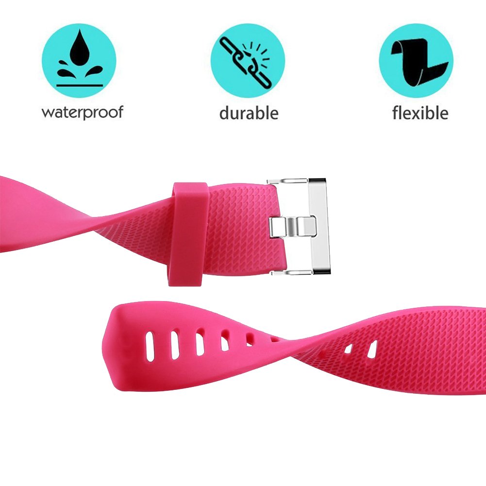 Fitness Tracker Normal Rubber band-Pink-S
