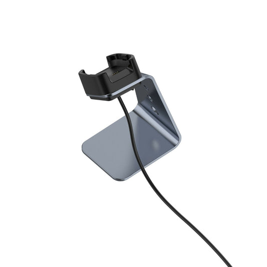 USB Charging Dock Stand for Smart Watch, Aluminum, Space Gray, 5 ft Cable