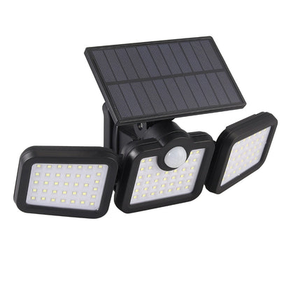 3 Head 108 LED Solar Wall Lights