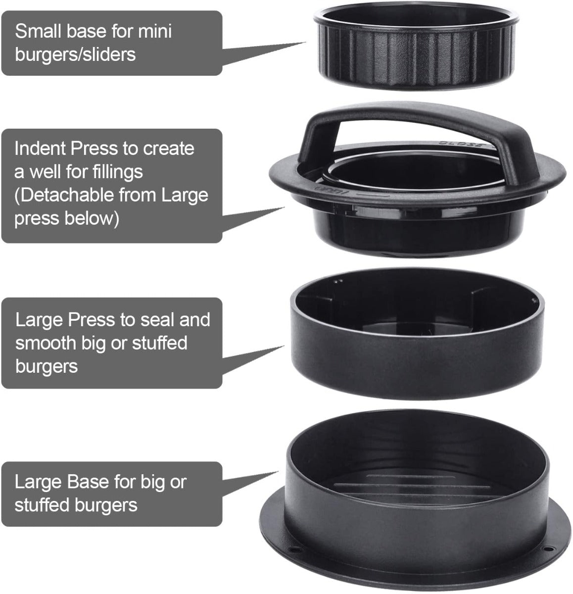 3 IN 1 Stuffed Burger Molds Maker