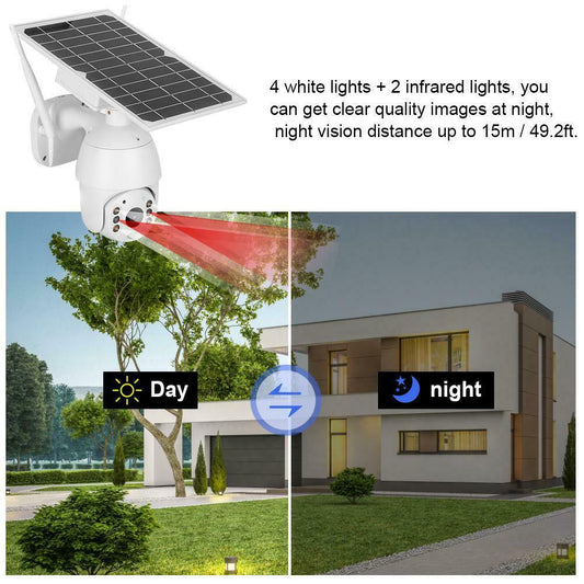 Solar Power WIFI 4G IP PTZ Camera