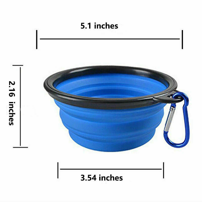 New Designed Food Grade Silicone Pet Bowl -Blue