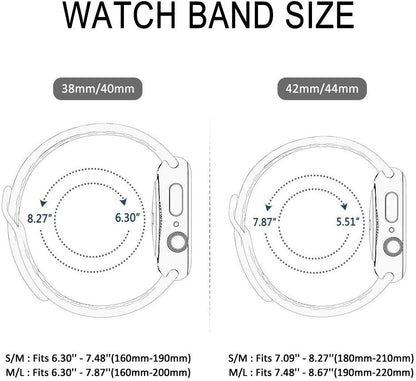 Smart Watch Silicon Band 38 MM / 42 MM-Silver White-42mm