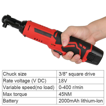 12V Electric Cordless Right Ratchet 3/8 "