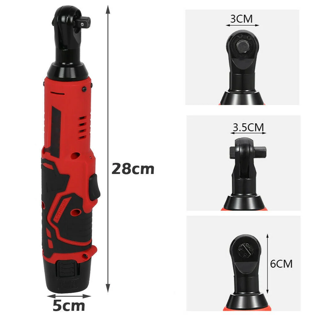 12V Electric Cordless Right Ratchet 3/8 "