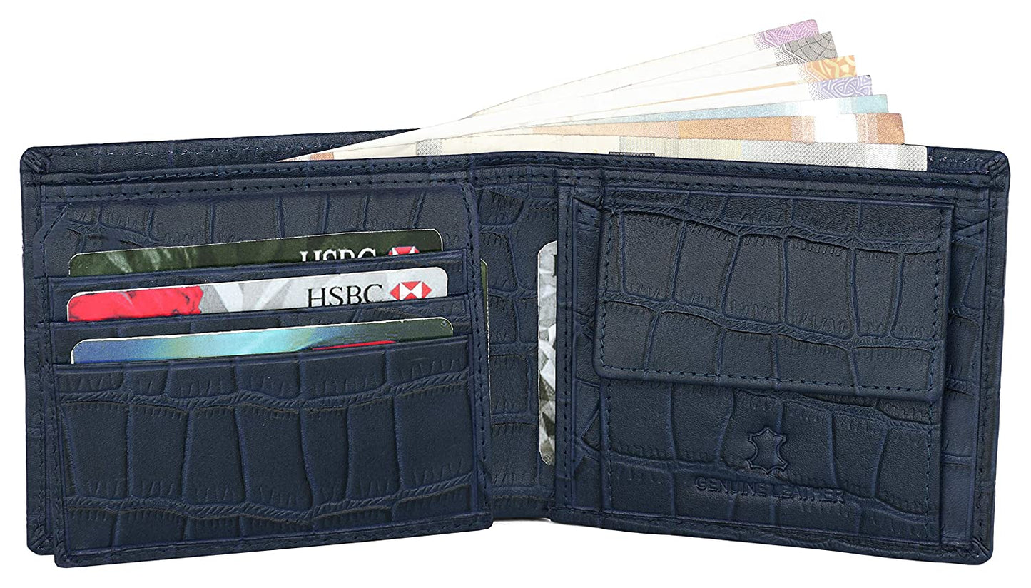Leather Men's Wallet & Pen Combo Set