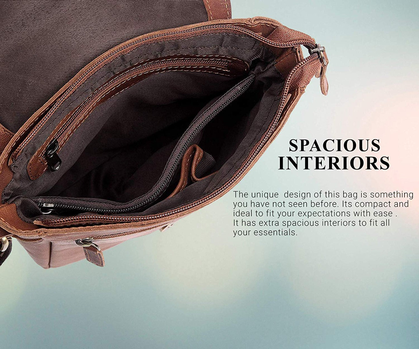 Leather Messenger Bag