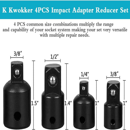 12Pcs Socket Adapter Bit Set