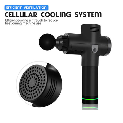 Massage Gun 30 Speeds With 6 Heads