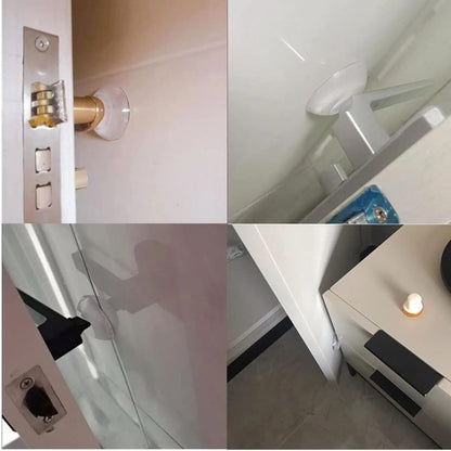 6pcs Clear Silicone Door Stoppers