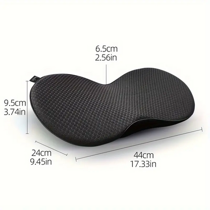"Memory Foam Car Seat Cushion, Suitable For Long-distance Car Driver Seats BLACK "
