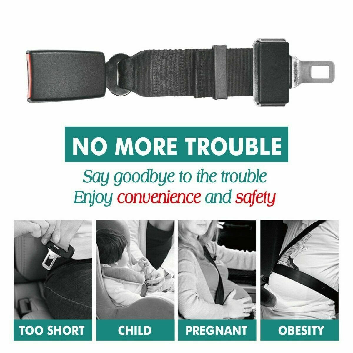 Heavy Duty Car Vehicle Seat Belt
