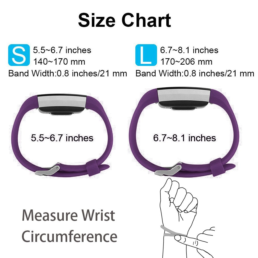 Fitness Tracker Normal Rubber band-Purple-S