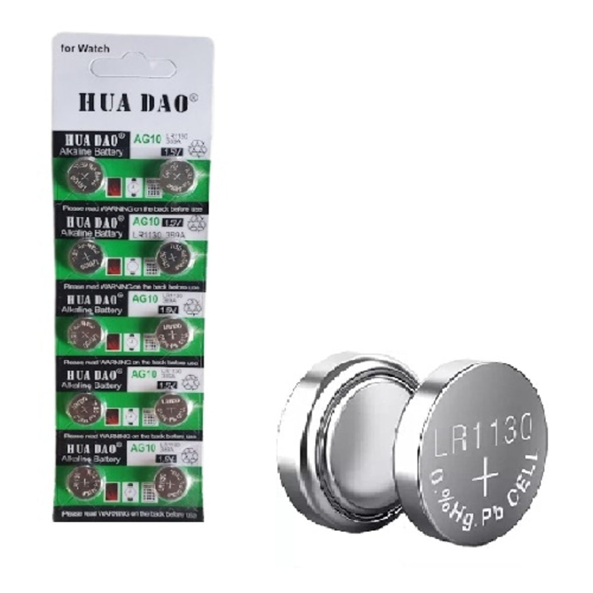 LR1130 Battery AG10 189 LR54 1.5V Alkaline Batteries (Pack of 10)