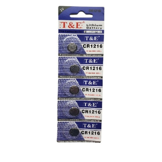 CR1216 3V Lithium Coin Watch Battery (5pcs)