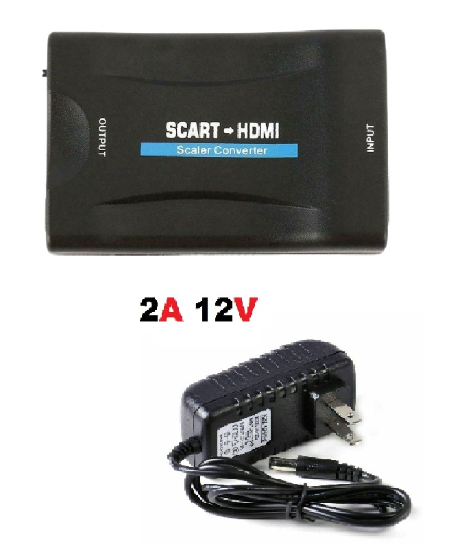 SCART to HDTV Scale Converter Adapter