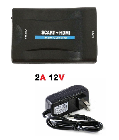 SCART to HDTV Scale Converter Adapter