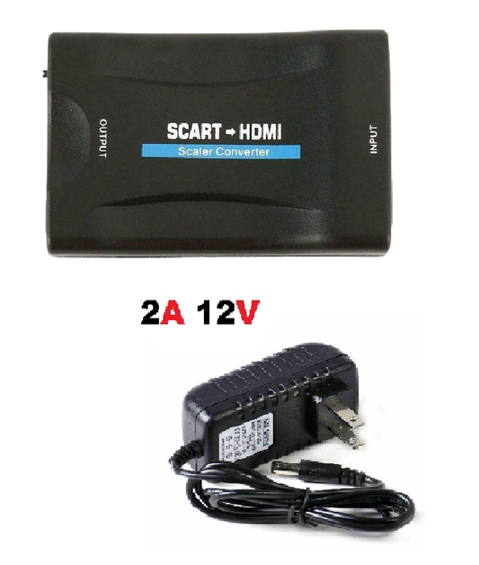 SCART to HDTV Scale Converter Adapter