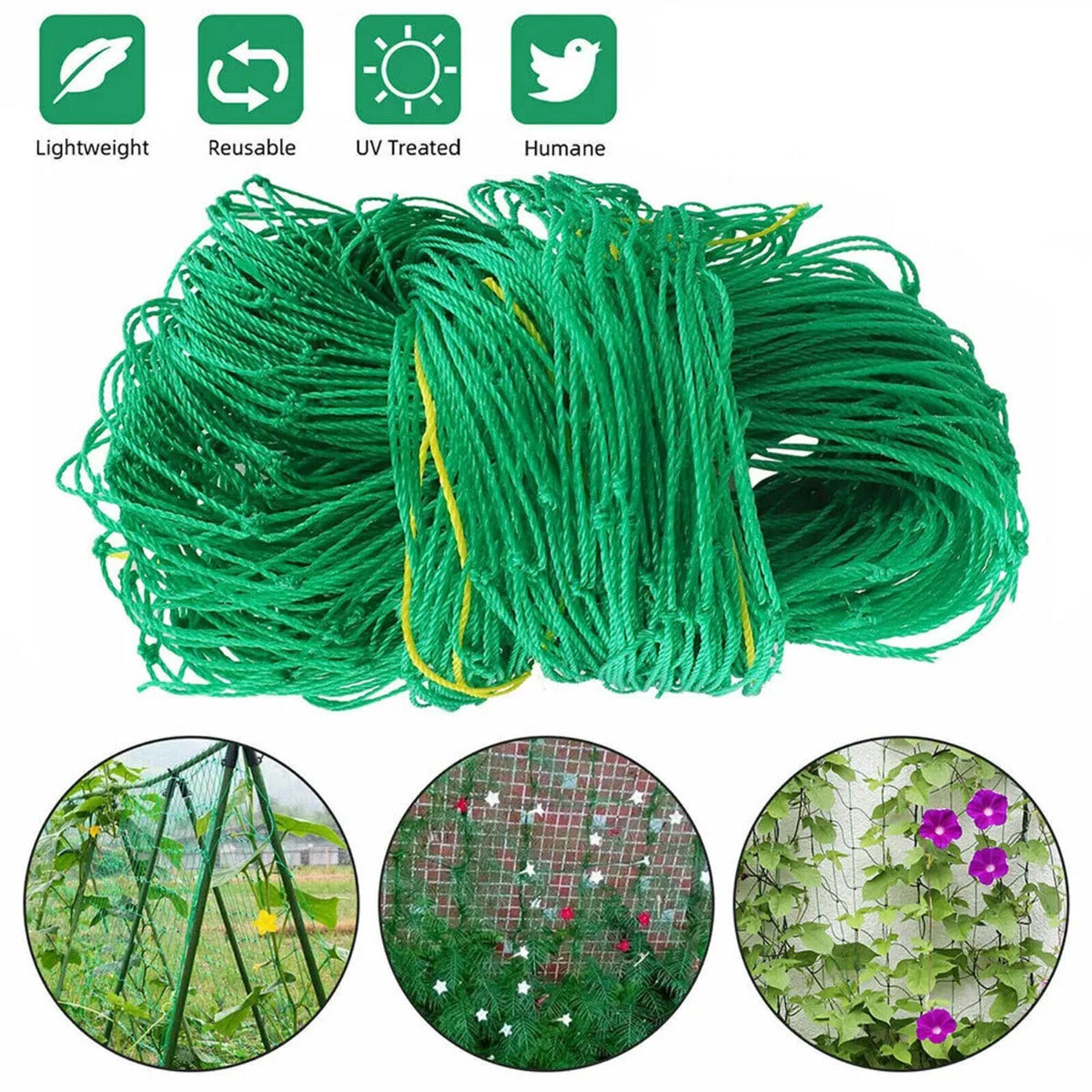 1pc Garden Plants Climbing Net - Green
