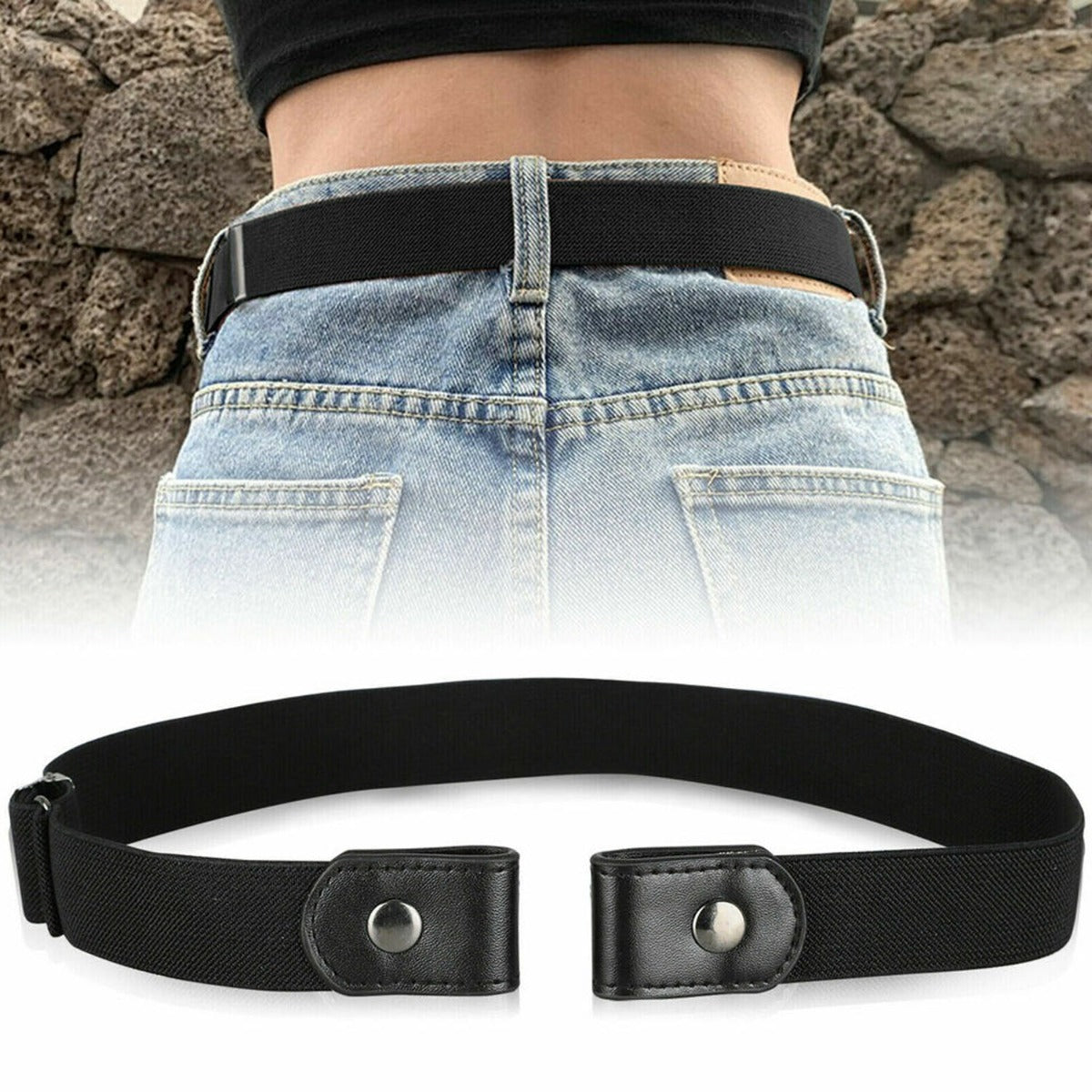 Buckle-free Elastic Waist Belt