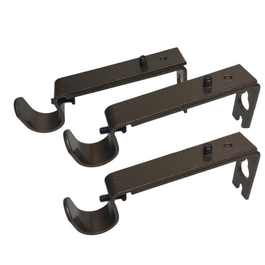 3Pcs/set Curtain Rod Bracket with set of screws