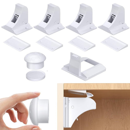 4pcs Babyproof Magnetic Cabinet Locks