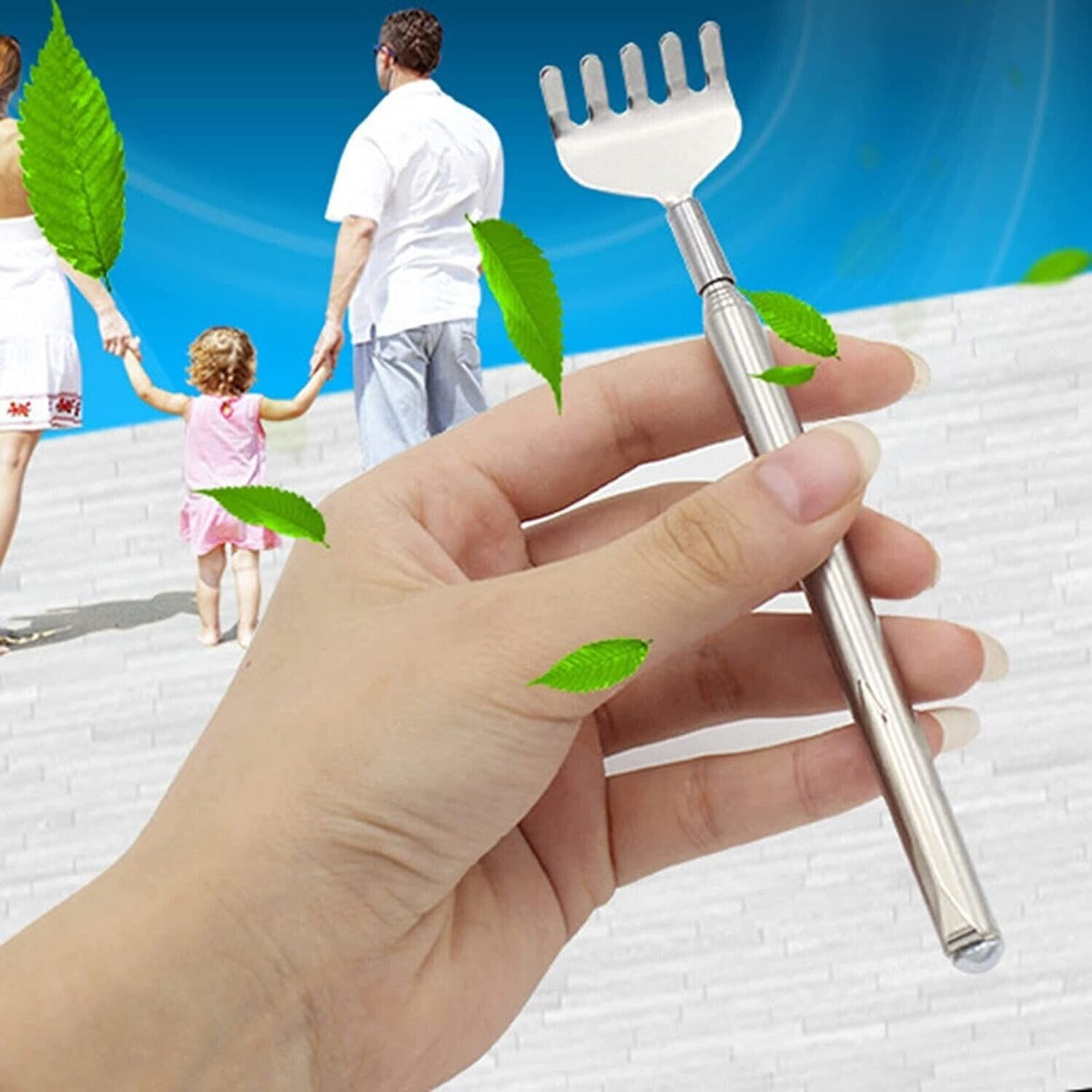 Stainless Steel Retractable Back Scratcher
