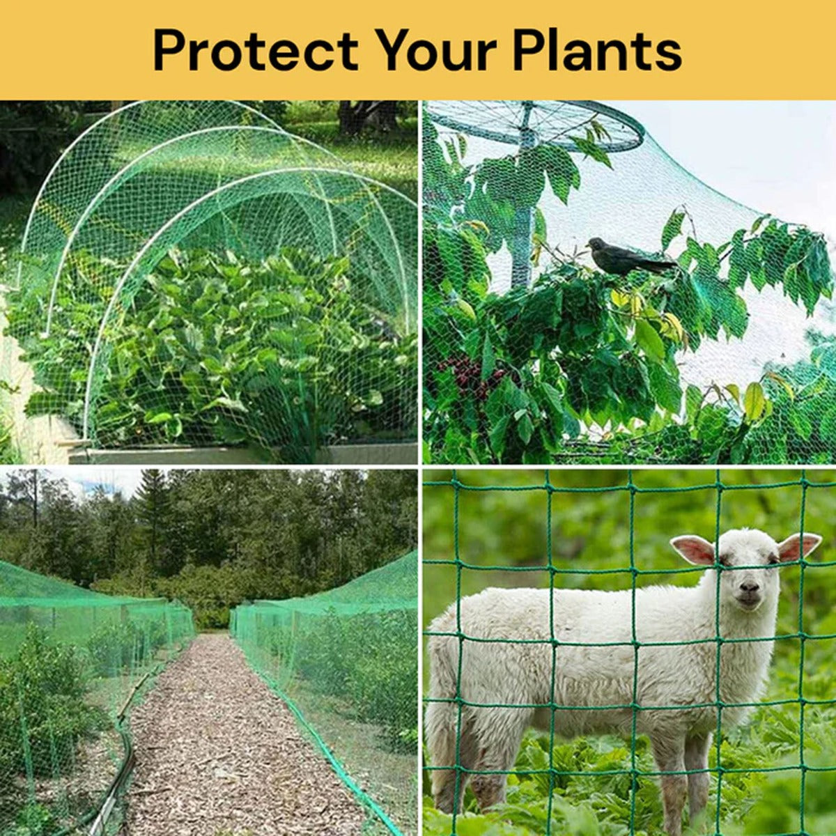 1pc Garden Plants Climbing Net - Green