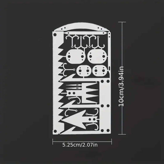 22-in-1 Stainless Steel Multifunctional Tool Card