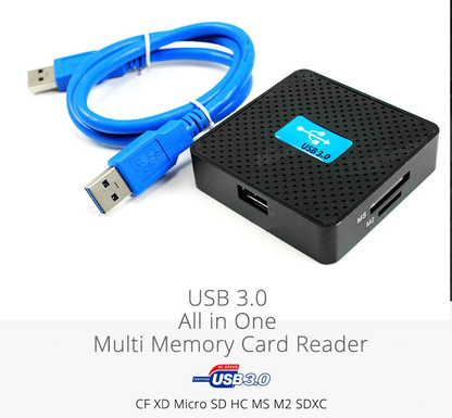 USB 3.0 All-in-one Card Reader-Black