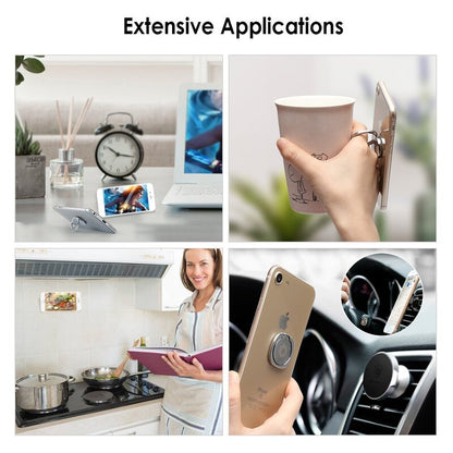 Hand Ring Car Mount Phone Holder Stand-Rose Gold