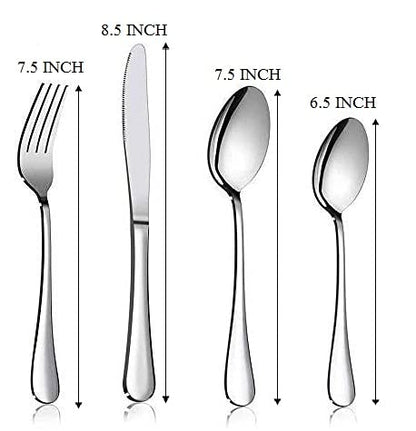 12pcs Flatware Set With Knife, Spoon And Fork